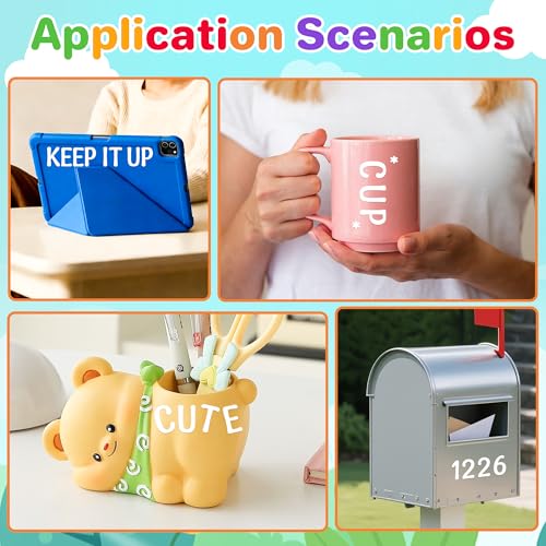 Letter Stickers 1 inch,2880 Pcs 30 Sheets Small Alphabet Stickers (White) - color: White, size: 1 Inch