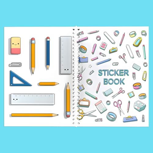 B5 Reusable Sticker Collecting Book Blank Sticker Album (Style A White) - color: Style A White