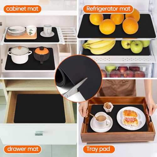 Silicone Mats for Kitchen Counter,12"x72"Silicone Heat Resistant Mat,Black - color: Black, size: 72"L x 12"W