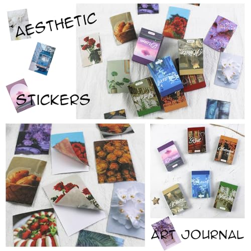 PRSTINCOL Washi Stickers Set, Assorted Colors, 6 Sets 300 Pcs - color: Color Style Washi Stickers Book