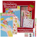 Strawberry Shortcake Sparkle Journal Set for Kids, Journal Kit with Stickers and Gems - style: Strawberry Shortcake