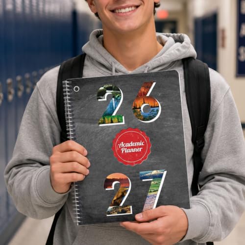 Monthly Planner 2026-2027 Middle & High School, Boulder Cover, 6.625" x 9" - size: Medium (6.625" x 9")