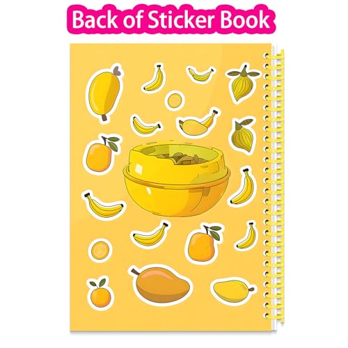 B5 Reusable Sticker Collecting Book Blank Sticker Album (Style D Yellow) - color: Style D Yellow