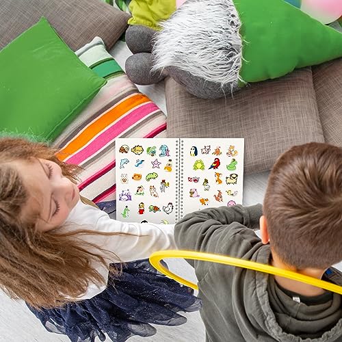 YUATCYA Reusable Sticker Collecting Book Storage Album with 40 Sheets Blank Release Paper - A5 Size Stickers Organizer Collection Holder Book for Adult (PURPLE)