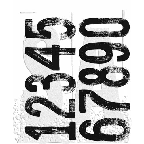 Tim Holtz Cling Stamps 7"X8.5" Paint by Number