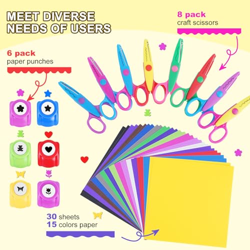 UCEC 44 Pack Arts and Crafts Supplies Kit for Kids, Crafting Set - color: 44 Pack - Beginner Set 1