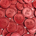 Pollize 50Pcs Wax Seal Stickers, Wedding Invitation Envelope Stickers - color: Red