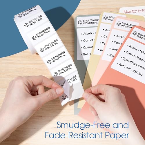 1" X 1" Square Direct Thermal Labels (5500 Count, 4 Rolls) - size: 1" X 1"