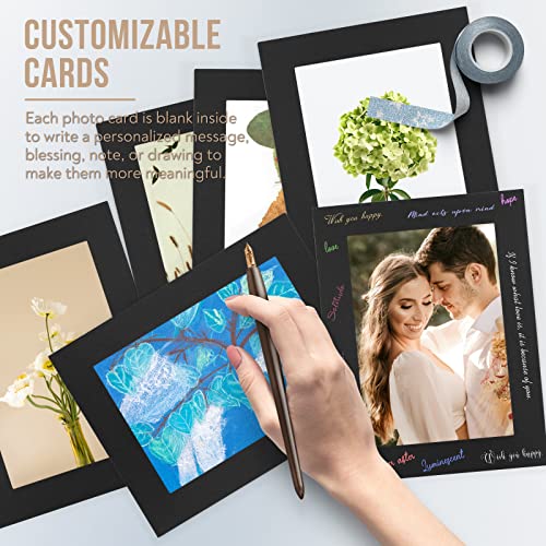 Golden State Art, Paper Picture Frames With Easel, 5X7, 50 Pack | Black, Photo Frame Cards, DIY Cardboard - color: Black, size: 50 Pack