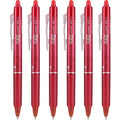 PILOT FriXion Clicker Erasable Gel Pens, Red Ink, 6-Pack - color: Red