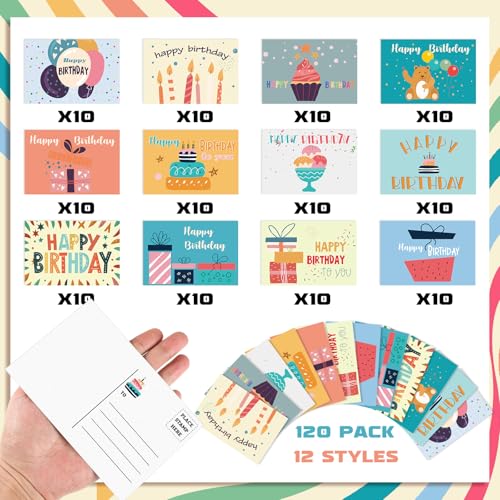 Kosiz 120 Pcs Birthday to You Cards Bulk 4 x 6 Inch - style: Birthday to You