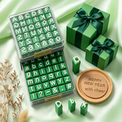 Alphabet Stamps Set for Clay Pottery, Numbers Symbols DIY Handmade Alphabet Mold Accessories Polymer Clay Tools Set for Ceramic Decorating, 72 Pieces Letter Stamps for Clay with Storage Box