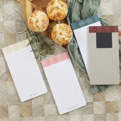 ZICOTO Beautiful Magnetic Notepads for Fridge - Set Of 6 To Do List Pads