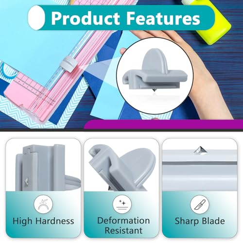 15 Pcs 157400-1001 Paper Trimmers Blades Compatible with Fiskars Blades | Fits 12" Portable Paper Cutter Style I Blade 1968701005, Sharp Cutting Edge, Long Lasting Wear Resistance - size: 15
