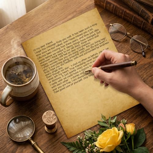 (3-Pack) Parchment Paper for Certificates - Letter Size Stationary for Resumes, Diplomas, Letter Size, 150 Double-Sided Sheets, 100gsm, 8.5" x 11" Parchment Paper - color: Vintage, size: 3-Pack