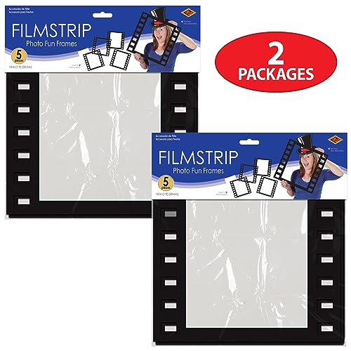 Beistle Filmstrip Photo Fun Frames – 12 Movie Night Photo Booth Props