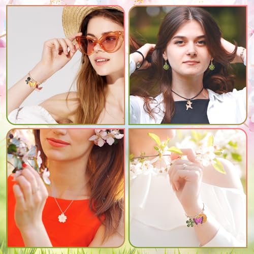 MARFOREVER 120 PCS Flower Butterfly Charms for Jewelry Making