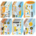 24 Sheets Make Your Own Construction Vehicle Stickers, Make-a-face Stickers - style: Construction Vehicle