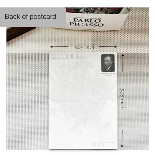 REMIFA Van Gogh Postcards for Mailing,30 PCS Famous Painting Starry Night Sunflowers Post Cards Set for School Students Teacher Thank You Note Cards - color: Vincent willem