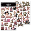 CATaireen Rub on Transfers for Crafts Vintage Scrapbooking Stickers Small Decals Adults Journaling DIY Supplies Use for Fabric Paper Wood Stone Canvas Acrylic Cloth (Plant Elements) - style: Art Deco