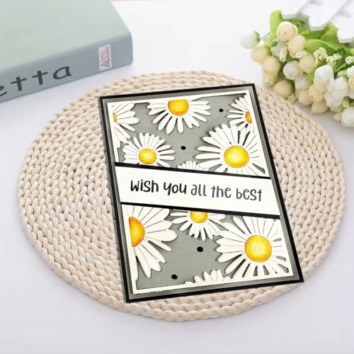 3D Backgrounds Frame Metal Cutting Die for Scrapbooking, Metal Die Cuts Stencils & Crafting Die Cut New Cutting Dies DIY Album Card Making Decor Paper Craft (Daisy-Shaped Frame 5.5 x 4 in) - color: Daisy-Shaped Frame 5.5 x 4 in