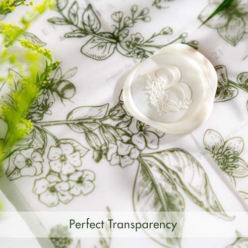 50 Pack Pre-Folded Vellum Jackets for 5x7 Invitations,AZAZA Elegant Translucent Invitation Sleeves,115GSM Vellum Jackets 5x7, Wedding Invitation Accessories, for Weddings Birthdays,Sage Green Toile - color: 50Pack--Sage Green Toile