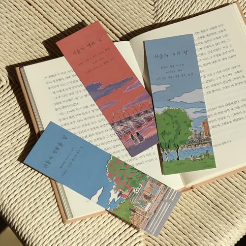Monolike Twelve Months of Seoul Paper Bookmarks - 36-Pack, 9 Unique Designs, DIY Bookmark, Gift for Book Lovers - color: Paper - Twelve Months of Seoul