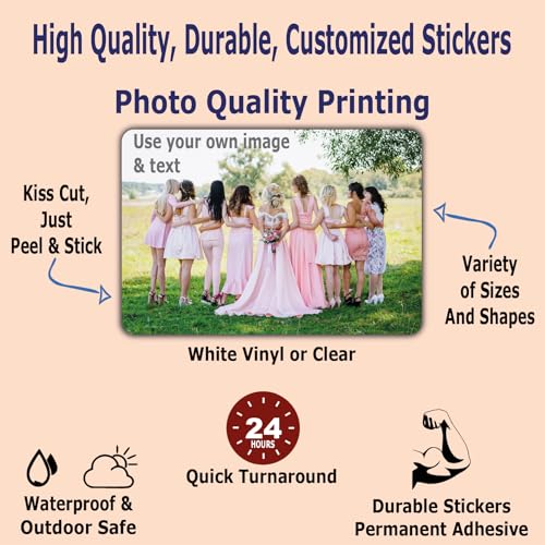 80, 2"x1.8" Heart, Custom Stickers Labels. Add Logo, Photo, Text or Art Design and Make Your own Personalized Decals Labels. Custom Decals Logo Stickers, Kiss Cut. Vinyl or Clear. - size: 2"x1.8" Heart