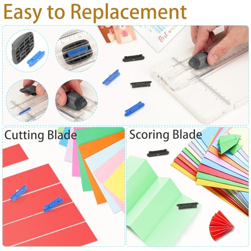 Paper Cutter Replacement Blade for Portable Trimer 12” 13” Roller Holder Cutter Replace Cutting Scoring Blade for Timmer
