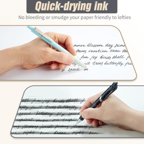 Gel Pens Black Ink Pens for Office 10 Pack, 0.7mm Point Pen Smooth Writing Quick Dry Retractable Writing Pens,Aesthetic Gel Pens for Journaling - color: 10 pcs