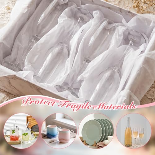 woric 160 Sheets White Tissue Paper Bulk 14 X 20 Inches | Wrapping Tissue Paper for Gift Bags Bouquet Crafts Weddings Baby Shower Birthday Back To School Decorations Small Business - color: White