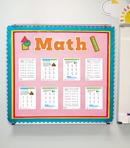 Carson Dellosa Core Subjects Wall Signs Classroom Decor, 37-PC | Durable Reading Comprehension, Math, Writing, and Science Classroom Wall Decor and School Supplies Cutouts - style: Subject Wall Signs