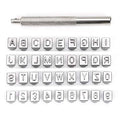 OwnMy 36PCS Leather Stamping Kit, Capital Letters and Numbers Stamps Set - size: 6mm - 36pcs