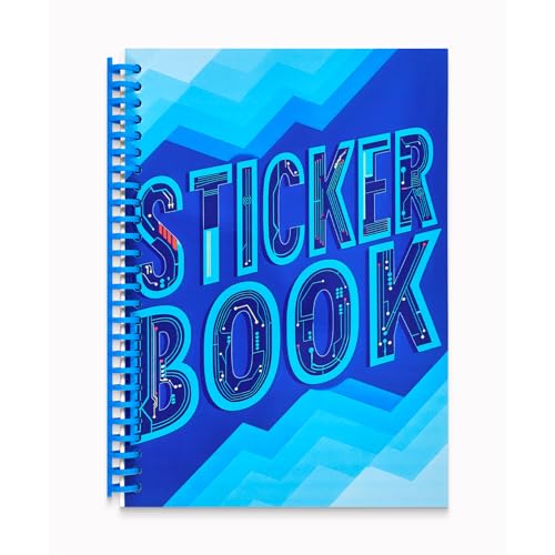 B5 Reusable Sticker Collecting Book Blank Sticker Album (Style J Dark Blue) - color: Style J Dark Blue