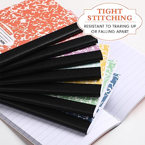 Colarr 48 Pack Mini Composition Notebook, Assorted Marble Covers 4.5 x 3.25 Inch Narrow Ruled Mini Pocket Marble Journal Notebooks for School Office, 120 Pages (60 Sheets), 12 Colors (Bright Color) - color: Bright Color