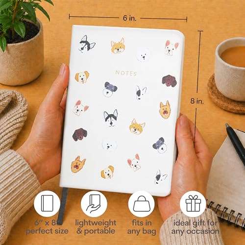 WORLD TRAVELER Eccolo A5 Lined Journal 256 Ivory Pages Lay Flat 6x8 - color: Good Boy