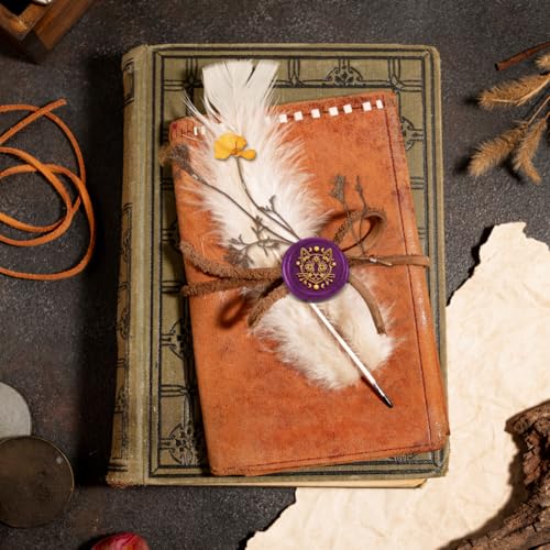 1pc Cat Wax Seal Stamps Vintage Star Moon Sealing Wax Stamps 25mm Removable Brass Head Stamp with Wooden Handle for Envelope Wedding Back to School Christmas Thanksgiving Gift Packing - style: Cat,Star,Moon