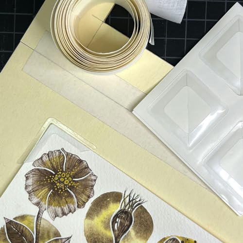 Lineco 1.25" Slimline Polypropylene Mounting Corners, 72 PCS