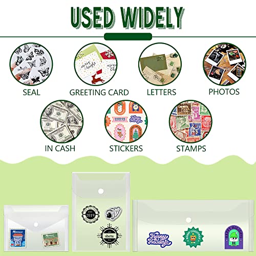 Vmiapxo 40 Pack Stamp and Die Storage Pockets (Mixed Size) - size: Mixed Size