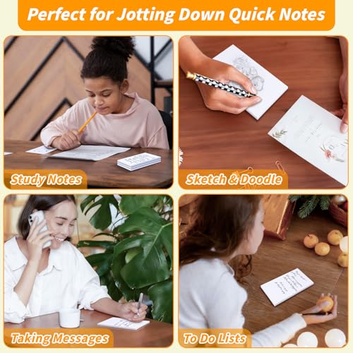 Oleitodh 36 Pack 3 x 5 Inch Note Pads White Memo Pads Small Writing Pads - size: 3 x 5 inch-36Pack