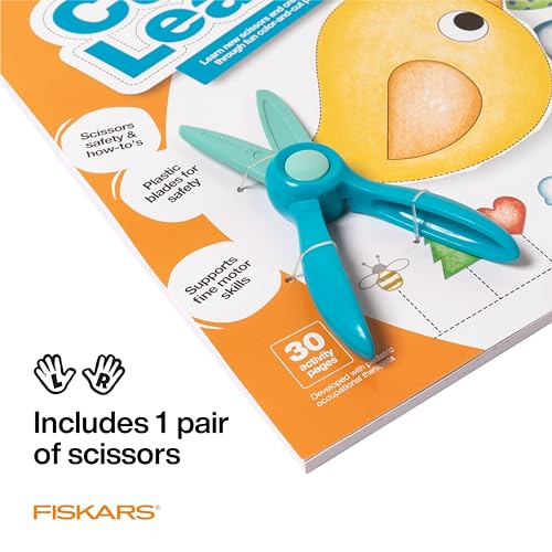 Fiskars Toddler Activity Book with Safety Scissors, For Kids Ages 2, 3, 4+ - style: Ages 2+