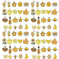 Youdiyla 40pcs Enamel Charms Alloy Metal Charms for Jewelry Making Necklace Bracelet Earring DIY Accessories - color: Yellow