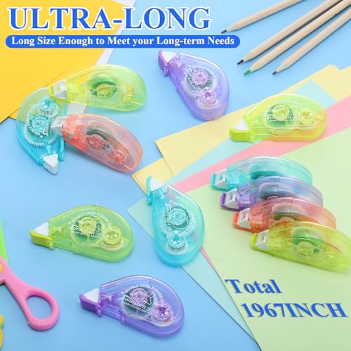 AmazingSpark 100 Pcs Operation Double Sided Tape Roller Bulk, Multicolor - color: Multicolor