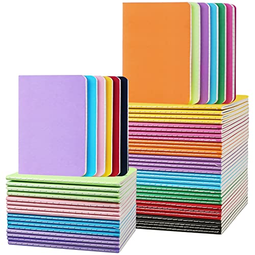Gwybkq Small Notebook 60 Pack (30Sheets/60Pages) Pocket Notebooks Lined - color: 60 Packs Lined&Colorful Cover, style: Ruled/Lined