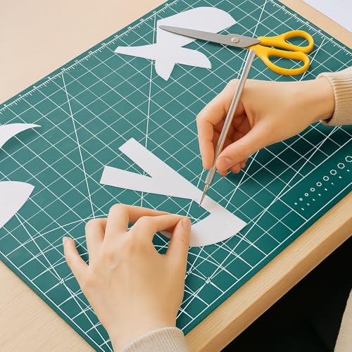 35" x 23" Self Healing PVC Cutting Mat, A1-Pink or Purple | Large, Double Sided, Gridded Rotary Cutting Board, For Craft, Quilting, Fabric, Scrapbooking, Sewing - color: A1-Pink or Purple
