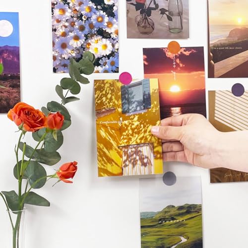 30PCS Wall Collage Kit Flowers Wall Decor,Room Posters Decor Sky Pictures for Teen Girls,Wall Decorations for Living Room,Bedroom,Dorm,Wall Art Photo Collage Kit 4x6 Inch [Single Sided] (Flowers) - color: Flowers