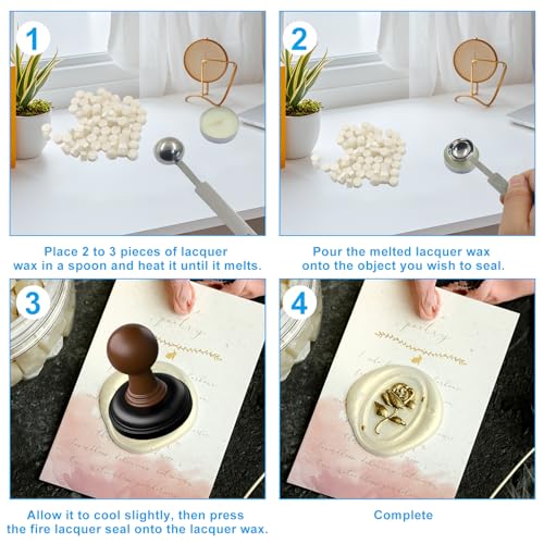 360Pcs Pearl White Sealing Wax Beads Set - color: Peal White