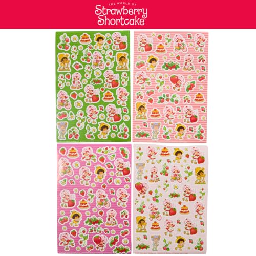 Strawberry Shortcake Sparkle Journal Set for Kids, Journal Kit with Stickers and Gems - style: Strawberry Shortcake