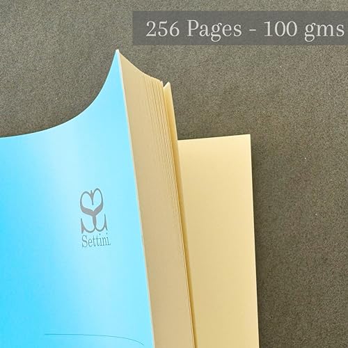 SETTINI® Refill Inserts for A5 Refillable Journal 192 Pages, Blank - color: Blue