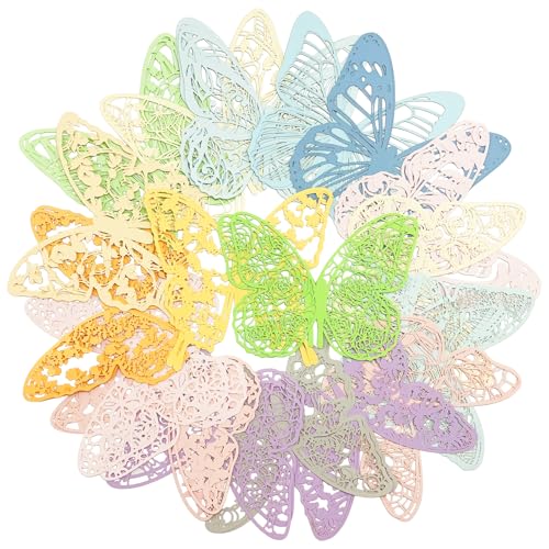 36pcs Butterfly Lace Paper Art Cutout Decorative Lace Decoupage